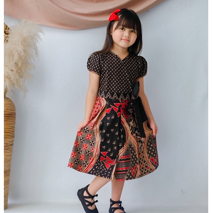 Batik Anak MTS/ Dress Batik Anak/ Kemeja Batik AnakSeragam Batik/ Batik Sekolah