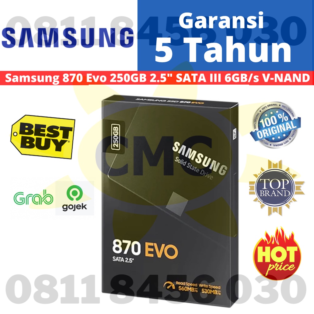 Samsung SSD 870 EVO 250GB 2.5 SATA III Internal SSD SATA3