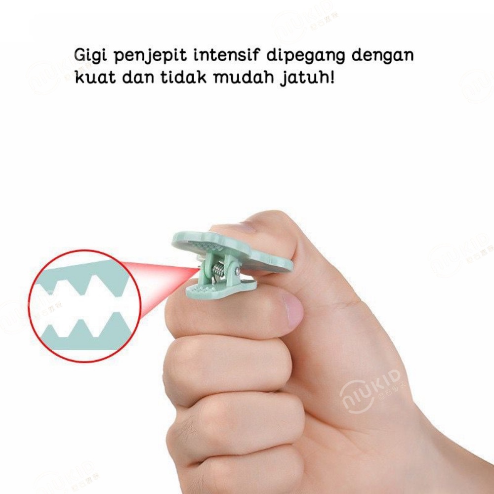 NIUKID KLIP RANTAI PENJEPIT DOT BAYI RANTAI DOT BAYI TALI GANTUNGAN EMPENG PACIFIER HOLDER CHAIN