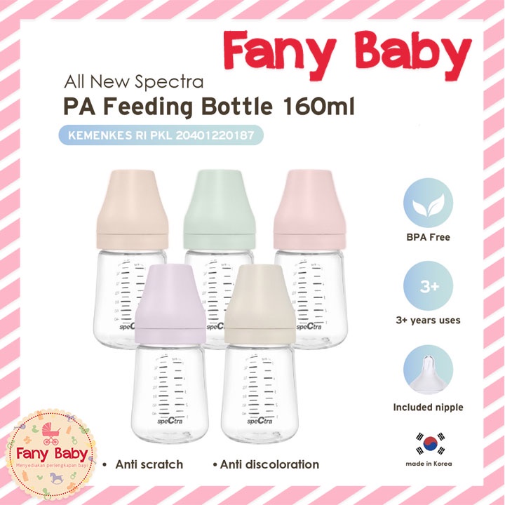 SPECTRA BABY PA FEEDING BOTTLE 160ML WIDE NECK
