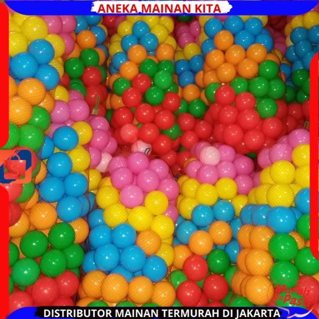 MAINAN BOLA MANDI ANAK ISI 100 PCS WARNA WARNI SNI