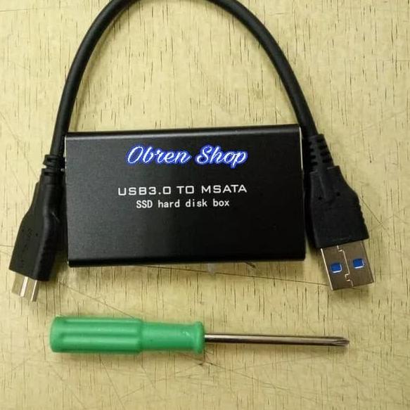Casing SSD MSATA USB 3.0 / Case Enclosure MSATA SSD