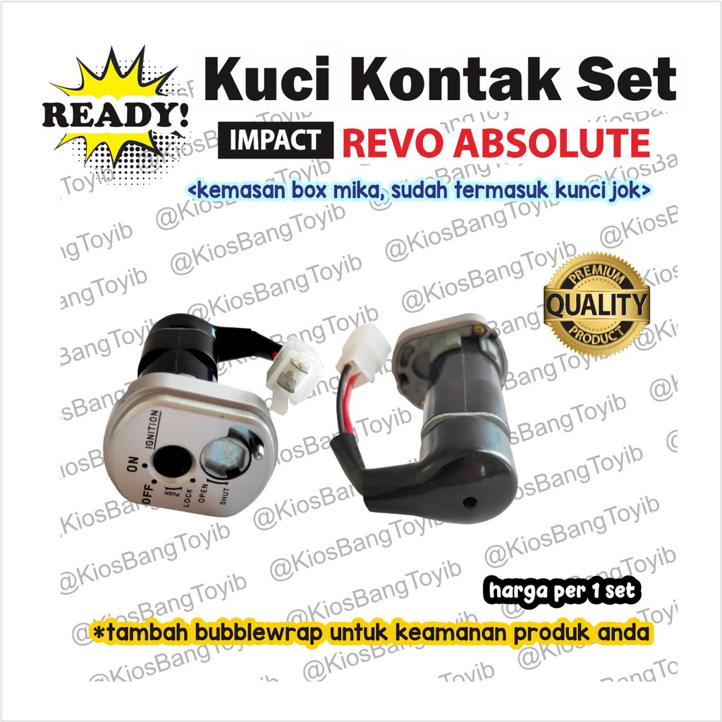 Kunci Kontak Set + Kunci Jok Honda Revo Absolute Abs (IMPACT)