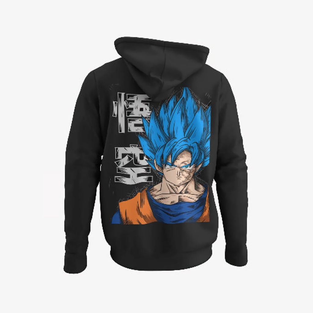 Hoodie Goku Painting Anime Manga Dragon Ball Premium Unisex