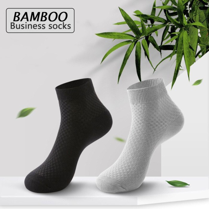 Kaos Kaki Panjang Original Serat Bambu Arang Bamboo Sock - Hitam