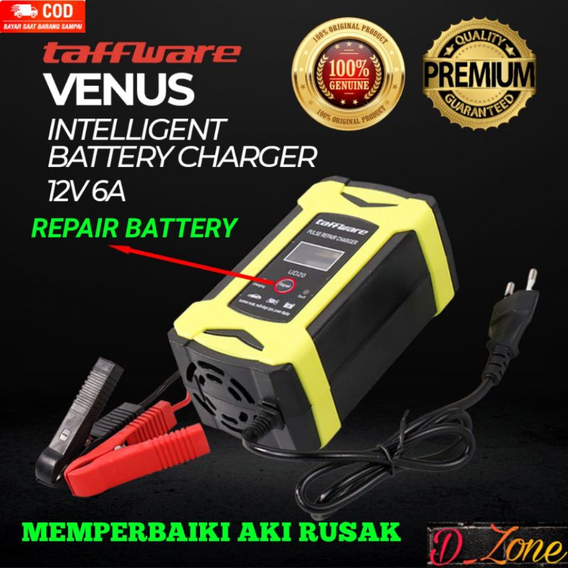 Charger Aki Mobil 12V 6A Pulse Repair Battery Cas Aki Mobil Motor