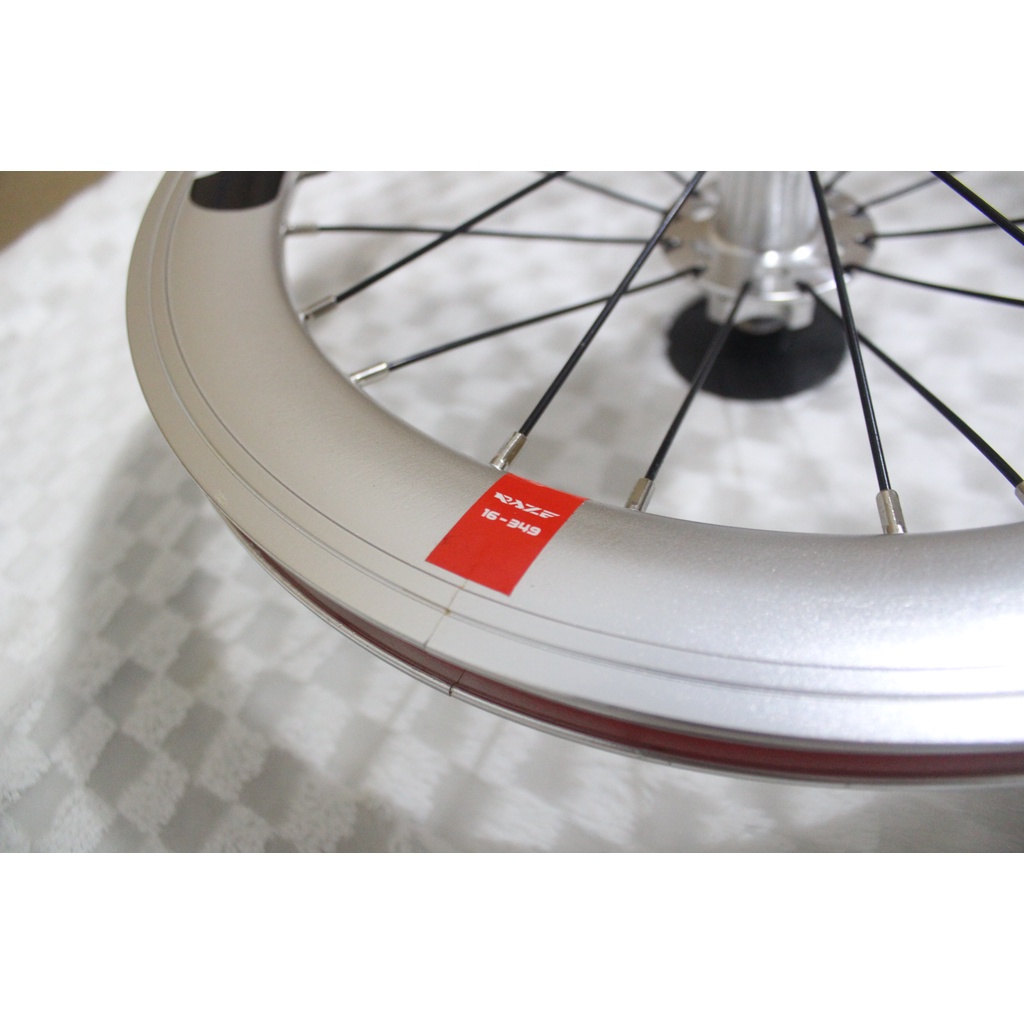 Velg rims wheelset sepeda lipat raze pro 16 x 1 3/8 Discbrake 16 x 1 3 per 8 16+ 16 plus 16inch