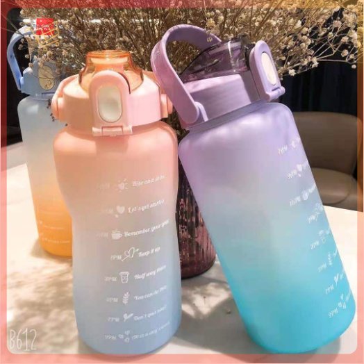 Botol Minum Penanda Waktu 1500ml Full Colour Motivasi Waktu