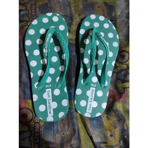 Sandal Jepit Sun Swallow Polkadot