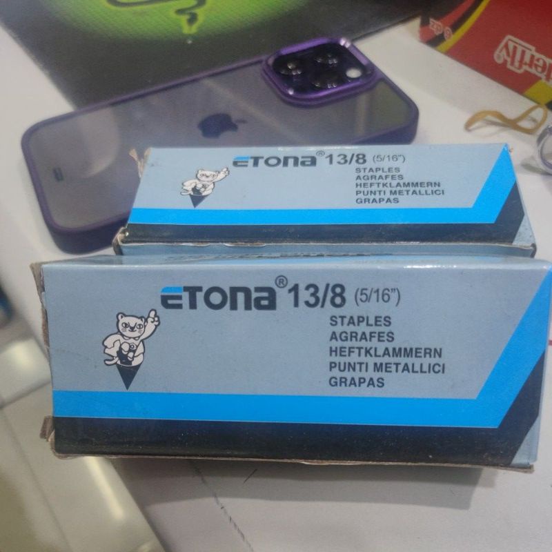 

Isi Staples Tembak Etona 13/8 5000 pcs