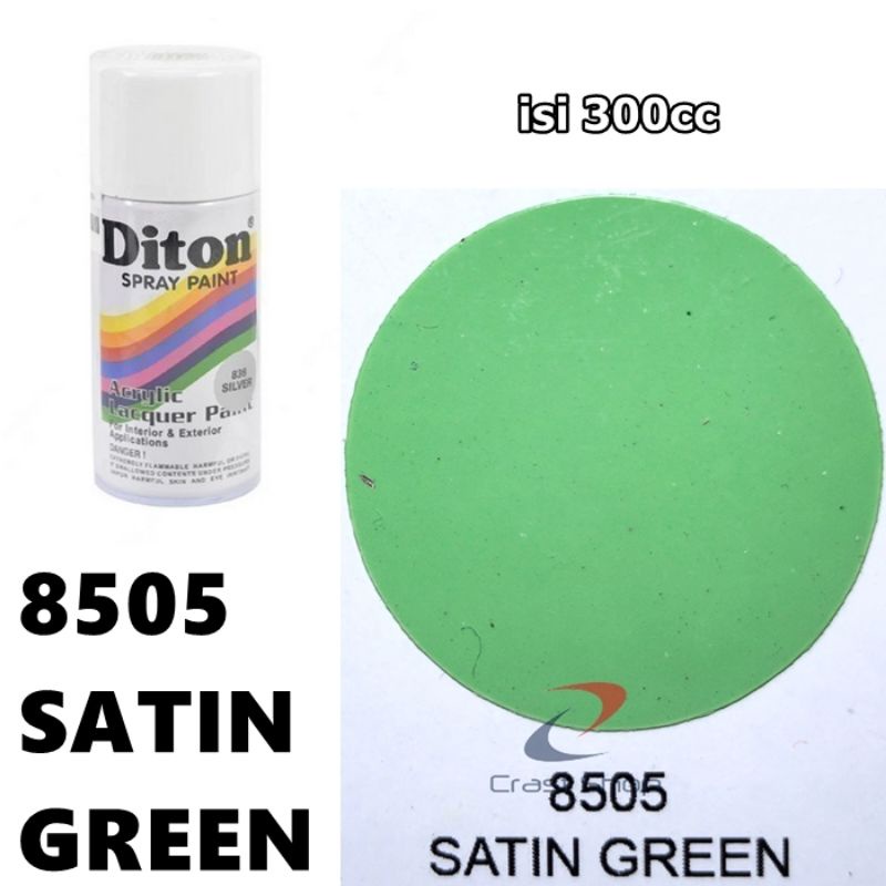 Cat Pilox Diton Satin Green 8505 300cc Warna Hijau Lembut Sepeda Motor Mobil Velg Mesin Helm