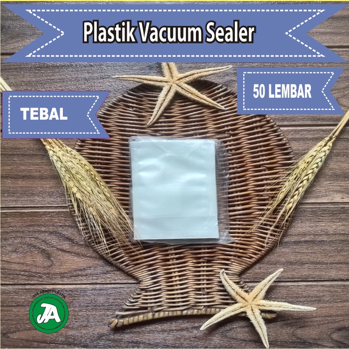 

Plastik Vacuum Sealer 23 x 34 Cm Plastik Vacuum Tebal Isi 50 Lembar