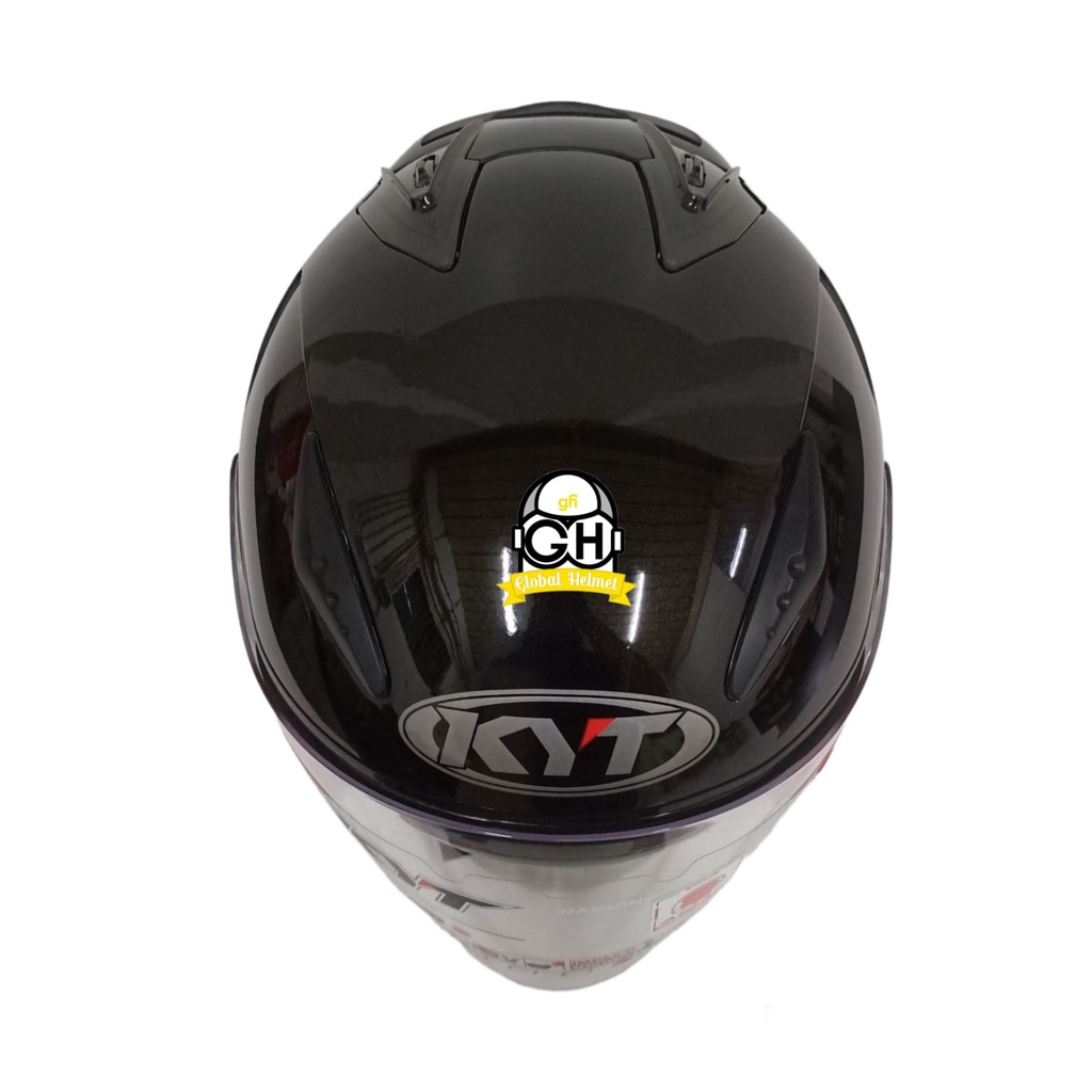 HELM KYT GALAXY SLIDE FLAT R SOLID BLACK METALIC FLAT VISOR