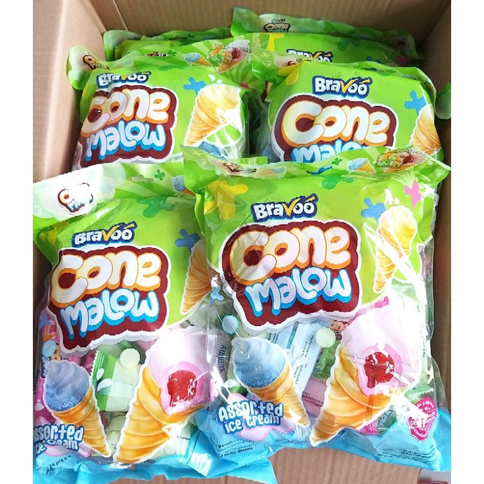 ✔MURAH Marshmallow Cone isi 24pcs / Marshmallow Bentuk Ice Cream