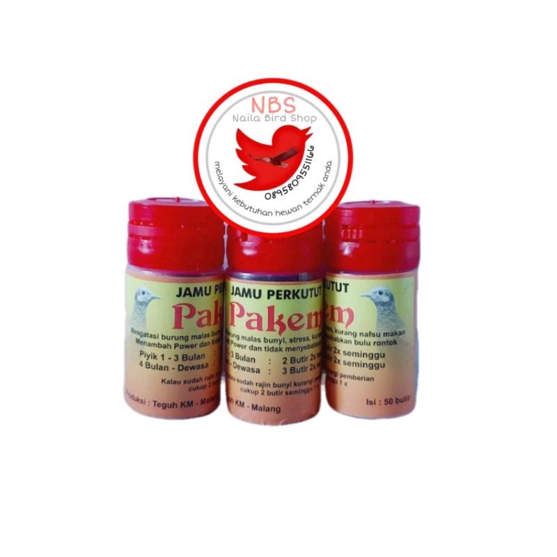 Jamu pil perkutut pakem sehat gacor jamu perkutut pil pakem