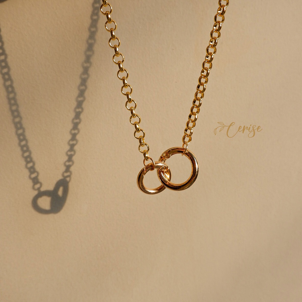 Zooey Necklace | Kalung rantai emas korea cantik aksesoris wanita trendy stylish
