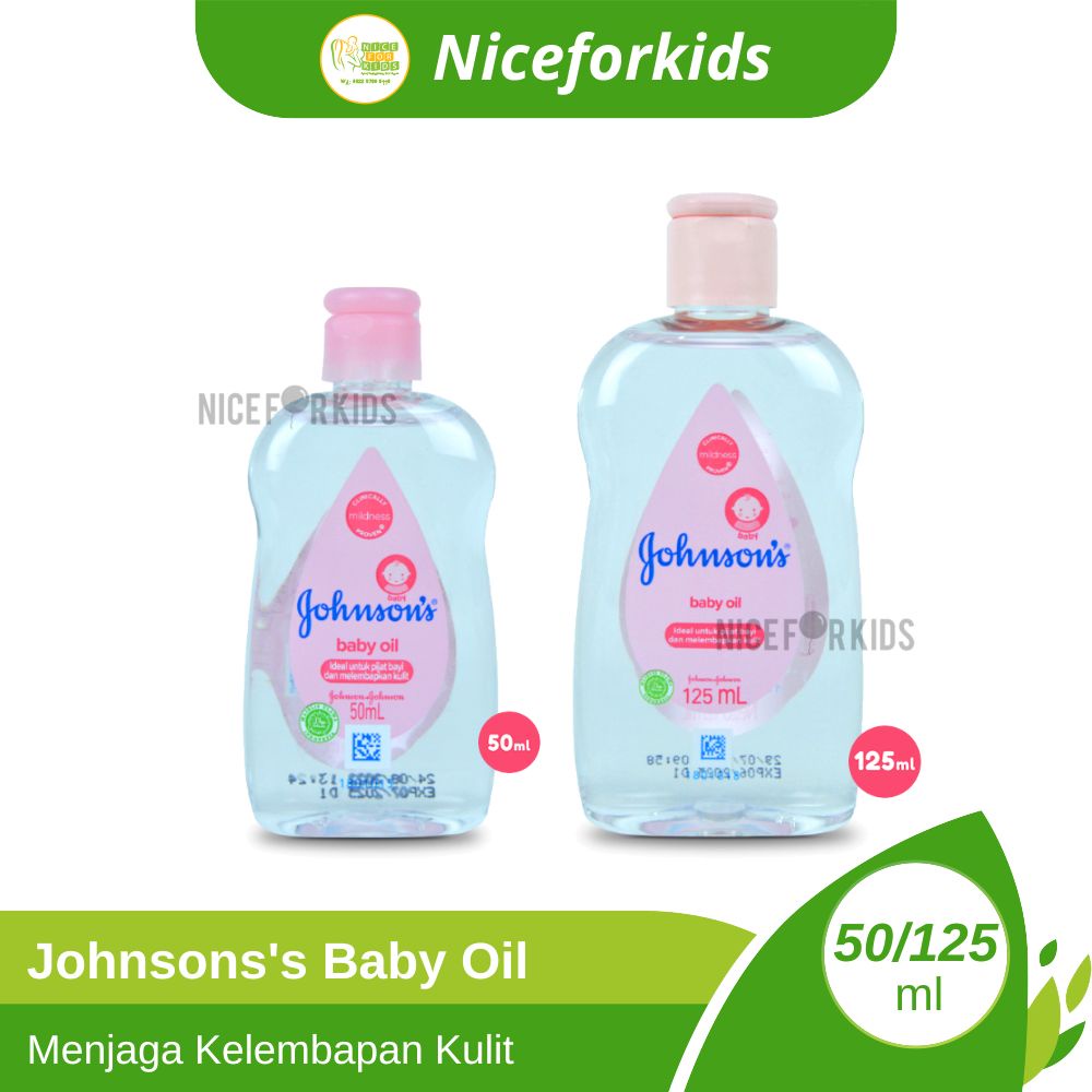 Johnson's Baby Oil 125ml / Minyak Pijat Bayi / Minyak Bayi