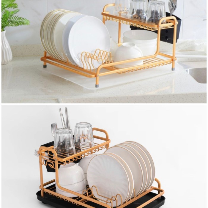 RAK PIRING ROSEGOLD / RAK PIRING GOLD / RAK PIRING MEWAH / RAK - Putih