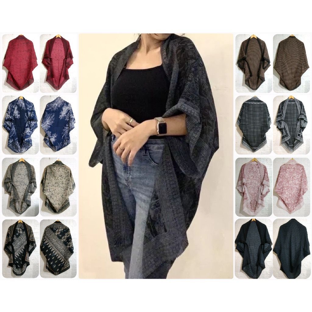 [READY LANGSUNG KIRIM] OUTER SCARF VOAL VIRAL FREE SCUNCHIE JUMBO
