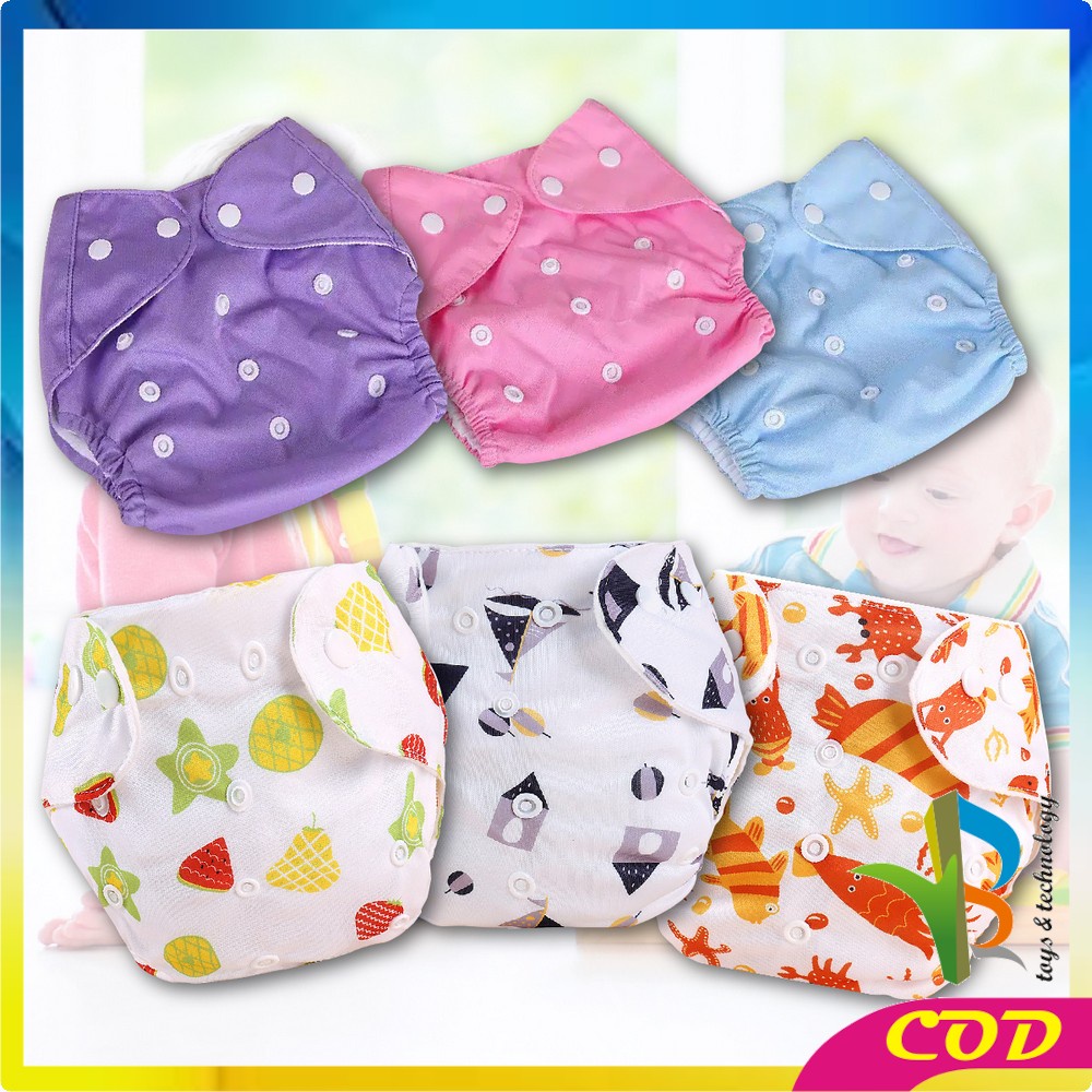 RB-P1 POPOK Bayi Kain Kancing Cloth Diaper Clodi Bayi Dapat Dicuci / Popok Polos