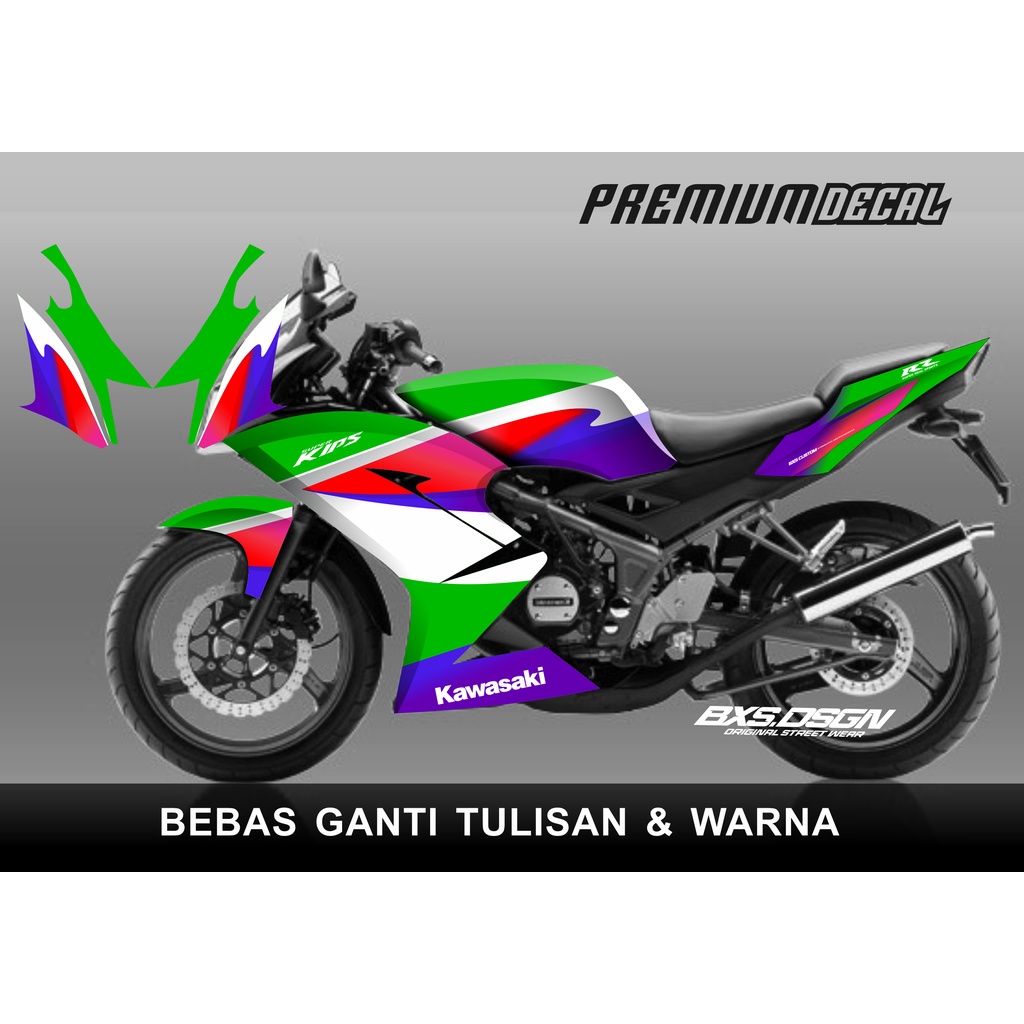 STICKER STIKER FILL DECAL KAWASAKI NINJA  RR NEW LIVERY THAILAND