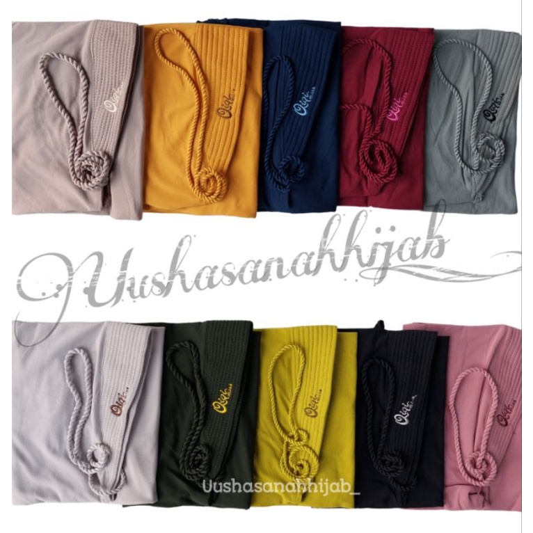 (Qiqi Hijab) ZAENAB •jilbab instan airish premium•kerudung instan pet tali kepang