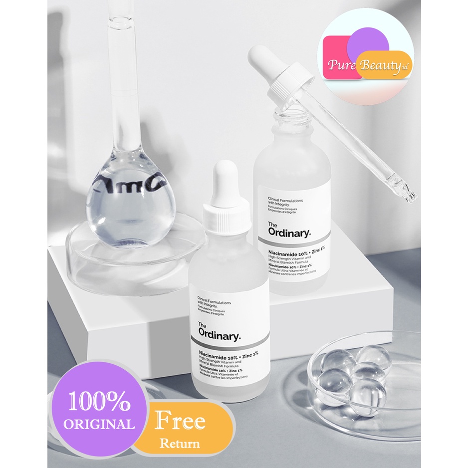 THE ORDINARY Niacinamide 10% + Zinc 1% 30ml 2pcs Clear Brighten Smooth ❤ 100% Original ❤