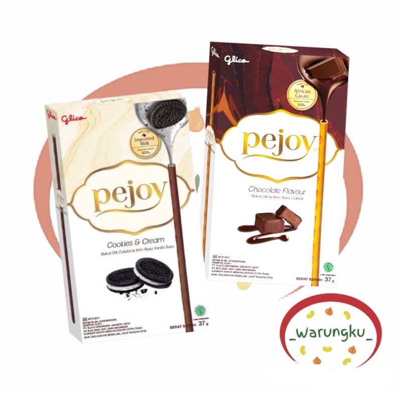 GLICO PEJOY 37gr Stick Biskuit Isi Coklat Cookies and Cream