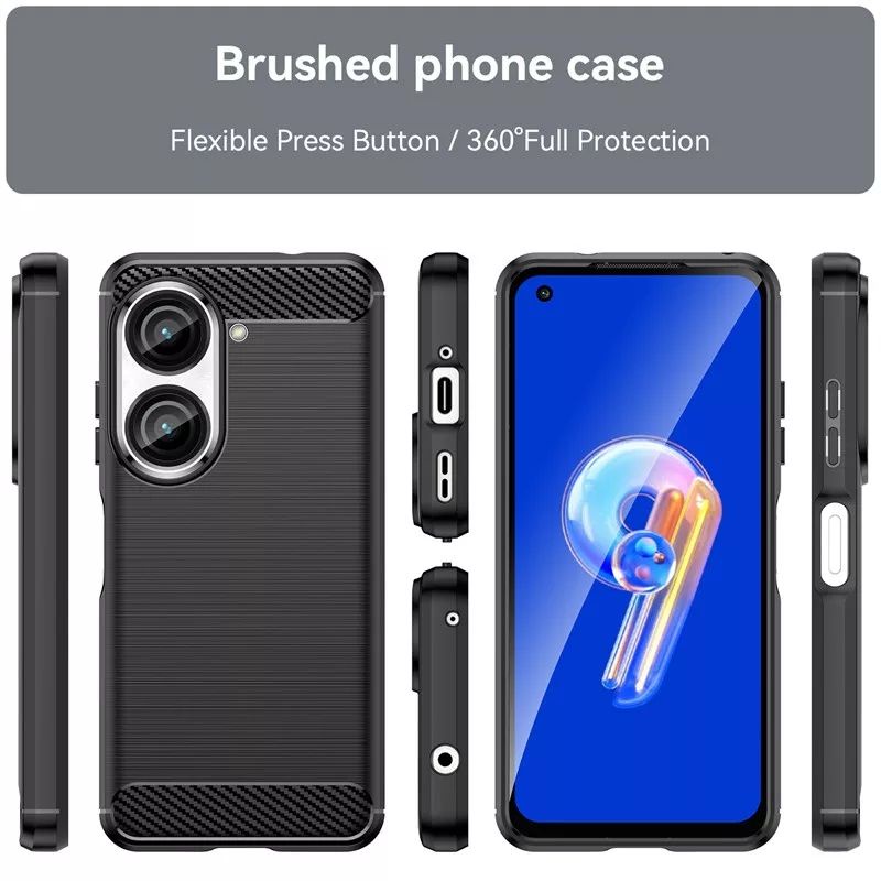 Case Asus Zenfone 9 Softcase Carbon Fiber Rugged