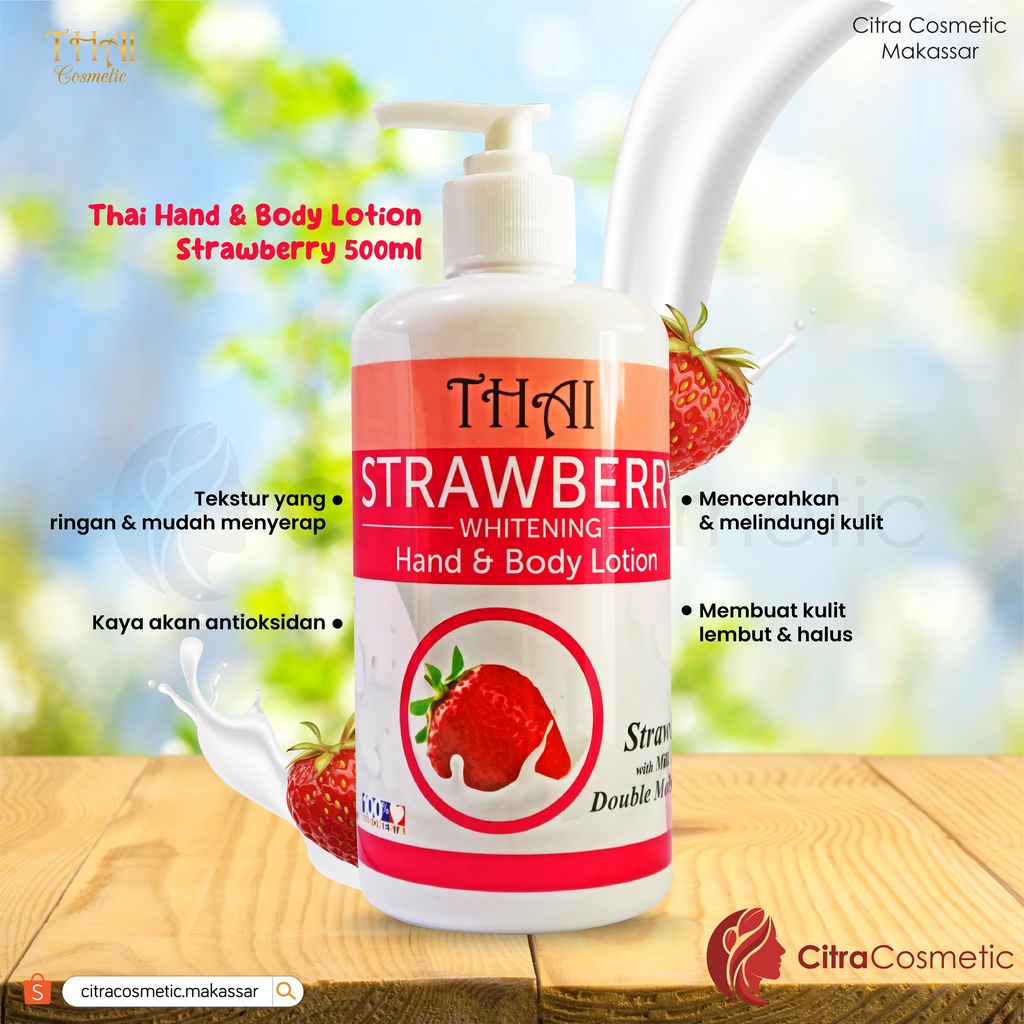 Thai Hand Body Lotion 500 Ml Series | Bengkoang | Milk | Strawberry