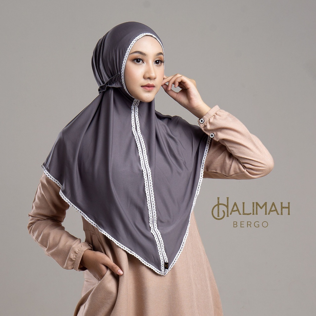 Jilbab Instan Bergo Halimah Jersey BY QOID