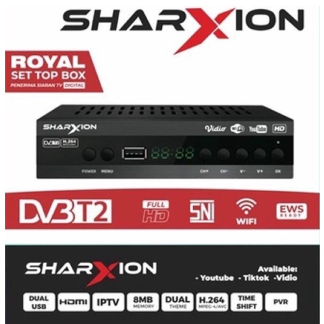 Set Top Box Sharxion STB DV3 T2 Royal