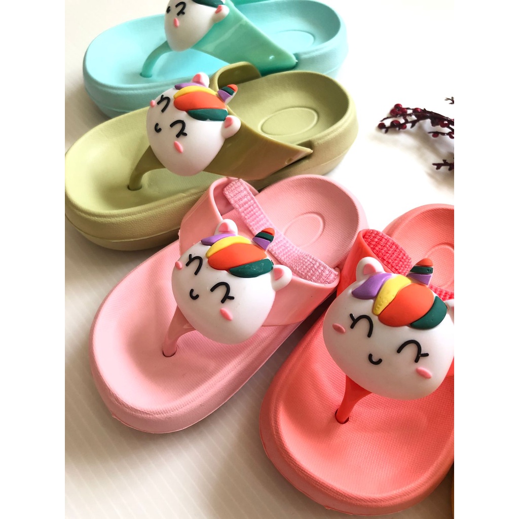 Sandal Jepit Anak Perempuan Import Usia 1 2 Tahun Motif Unicorn 2238-5