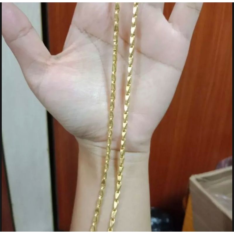 KALUNG PADI BESAR MOTIF EMAS 24K