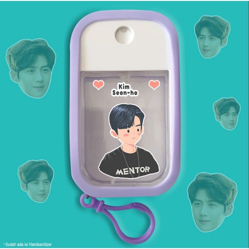 HAND SANITIZER POUCH KIM SEON HO SILICON 48ML/SUDAH FREE ISI NYA/HAND SANITIZER KIM SEON HO