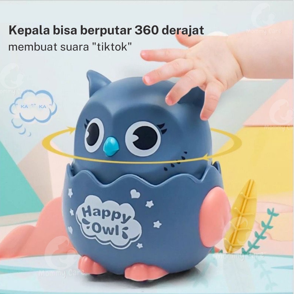 MOMMYCARE MAINAN EDUKASI ANAK ROBOT BURUNG HANTU / BEBEK / DINOSAUR DITEKAN BISA JALAN TANPA BATERAI