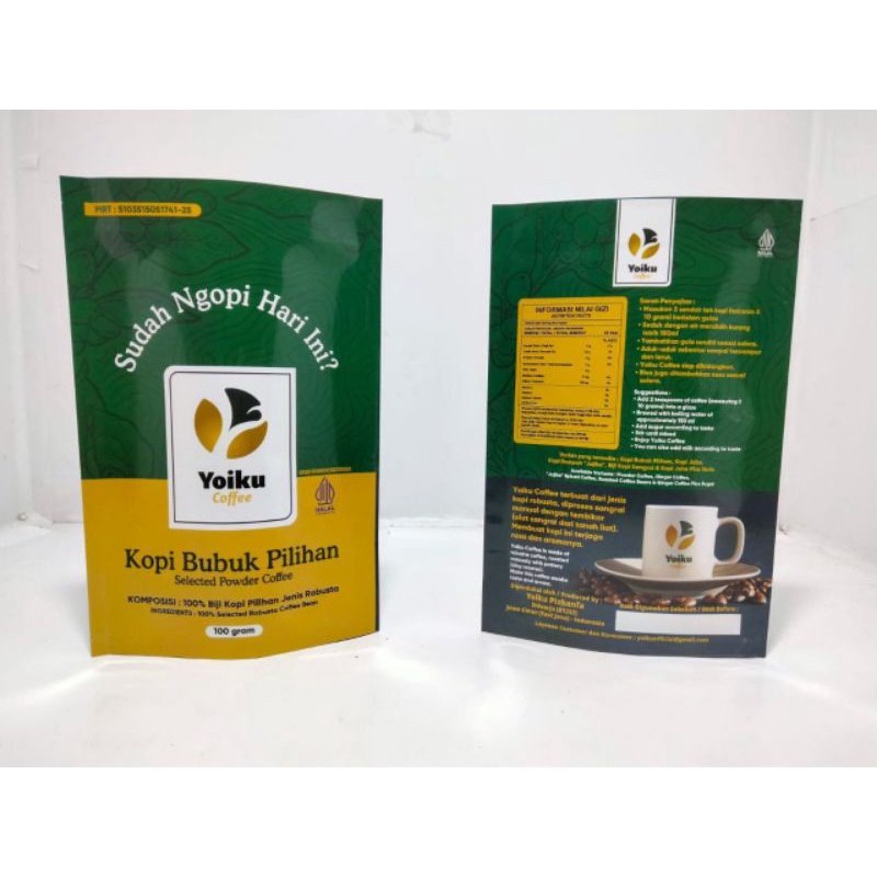 

Kopi Bubuk Robusta Kopi murni 100 gram