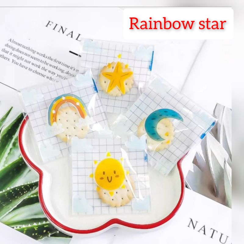 plastik cookies lucu 10x10 100pcs plastik cookies kekinian