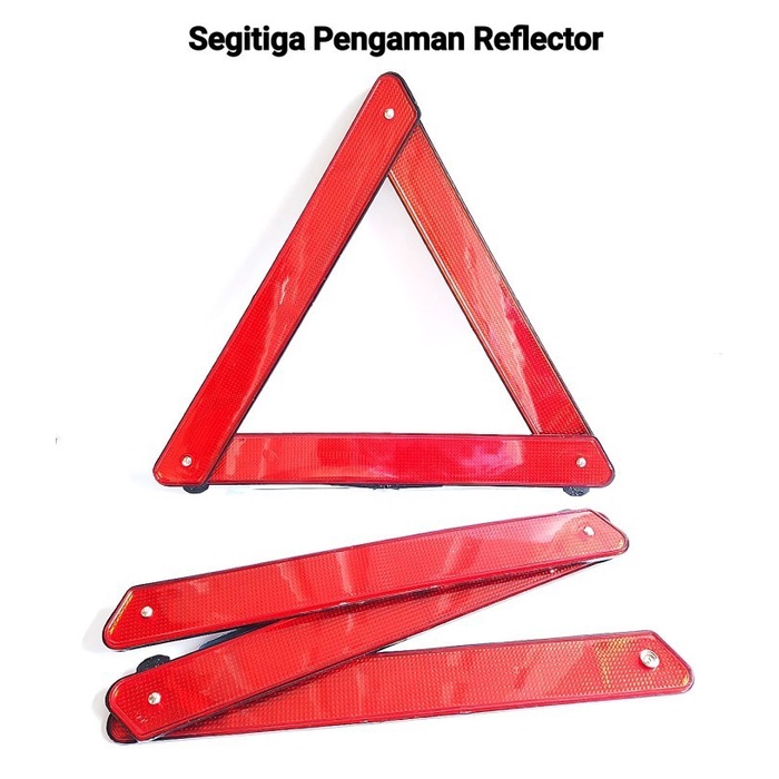Segitiga Merah Emergency Mobil / Segitiga Pengaman Mobil Reflektor