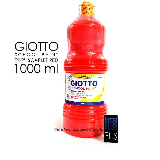 

Giotto School Paint Scarlet Red 1000 ml ( Cat )