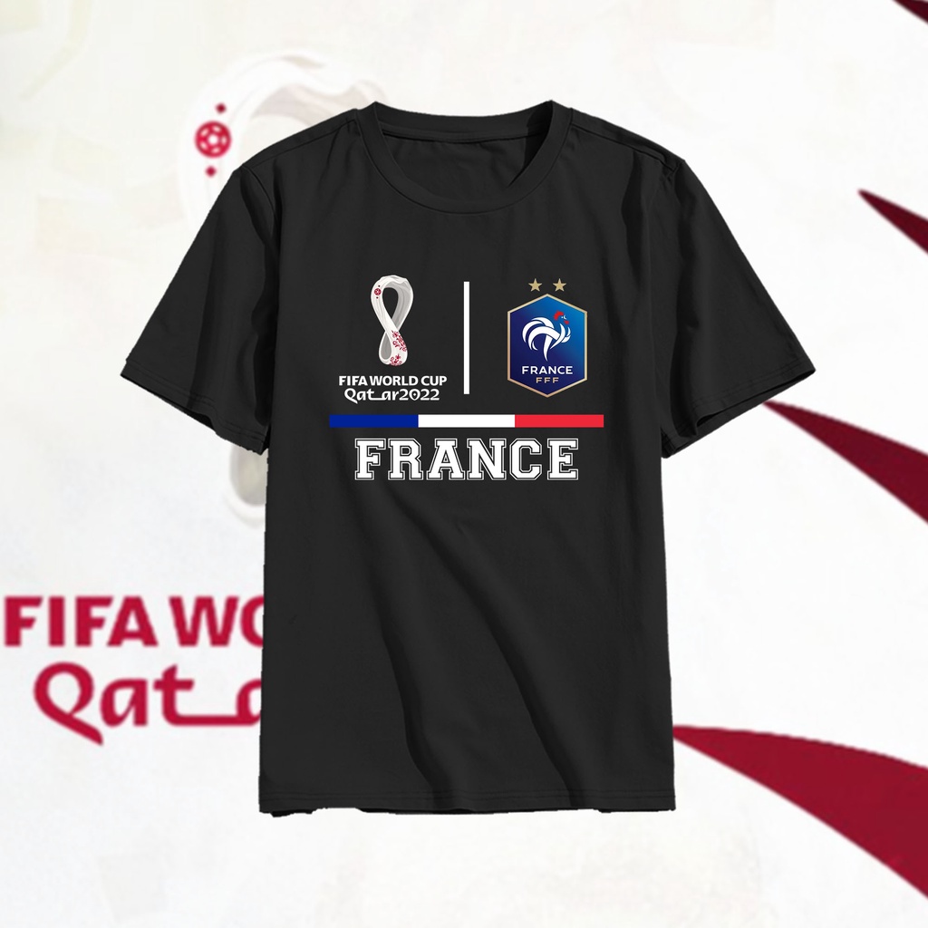 3bee.store - KAOS PIALA DUNIA [FRANCE] - KAOS PILDUN QATAR 2022 KAOS OBLONG PRIA / WANITA DISTRO GAM