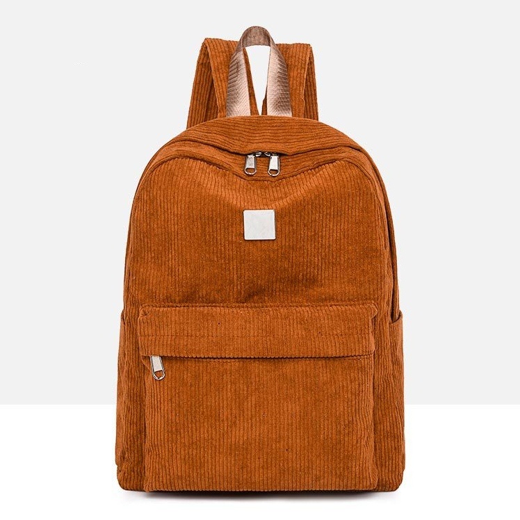 TAS RANSEL WANITA IMPORT BACKPACK BESAR CORDUROY COKLAT JESSIKA TA696B7 PREMIUM KOREA GENDONG PUNGGUNG SEKOLAH KULIAH KERJA REMAJA KEKINIAN FASHION BATAM