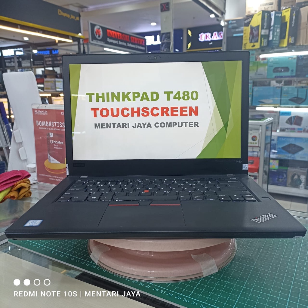 LAPTOP MURAH LENOVO THINKPAD T480 CORE i5 8GB 256GB SSD 14 FHD WINDOWS MULUS SIAP PAKAI