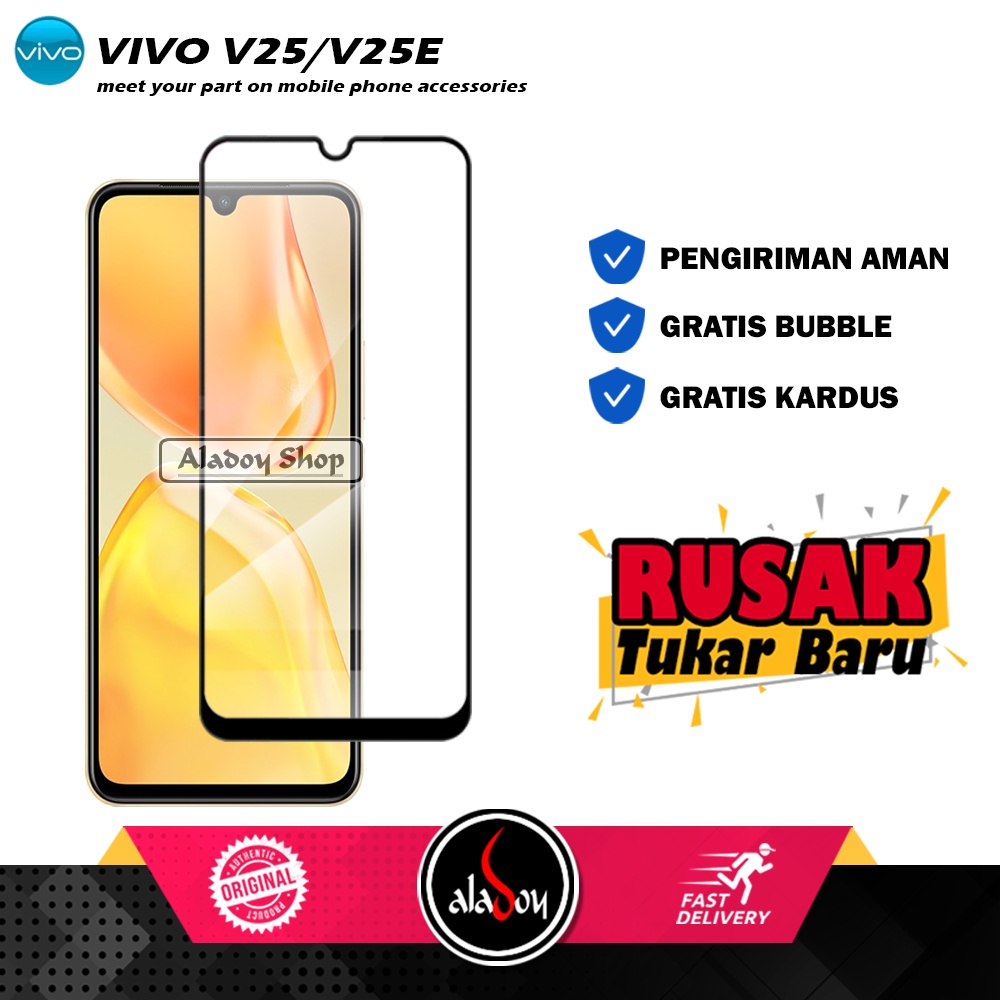 PAKET 2 IN 1 Case VIVO V25 / V25E Armor Fusion Transparent Prmium Casing Free Tempered Glass