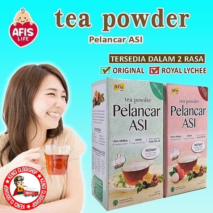 Afis Tea Powder Teh Pelancar ASI Booster