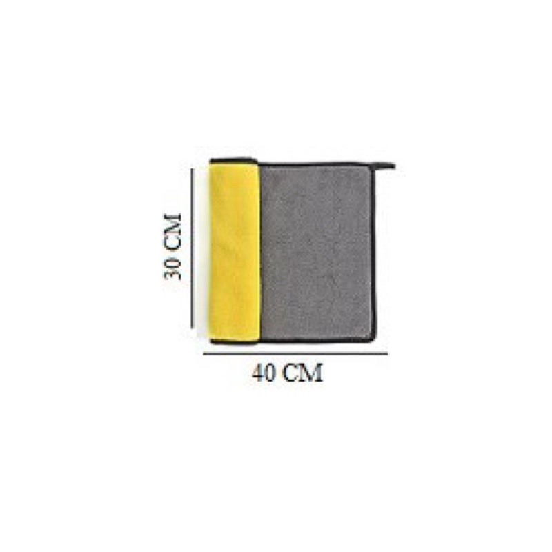 Microfiber / Kain Lap Microfiber Serbaguna 30X40cm 2 Sisi Halus