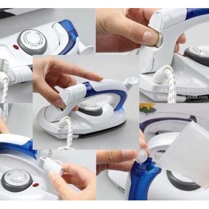 MINI IRON ELECTRIC STEAM SETRIKA SETERIKA UAP KECIL MINI LISTRIK LIPAT