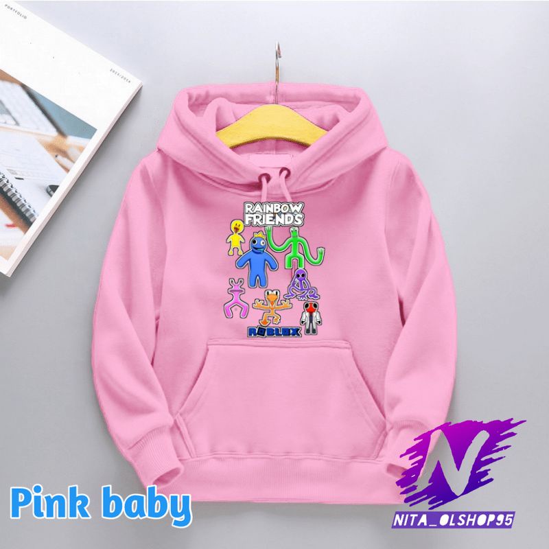 jaket hoodie anak rainbow friends roblox game