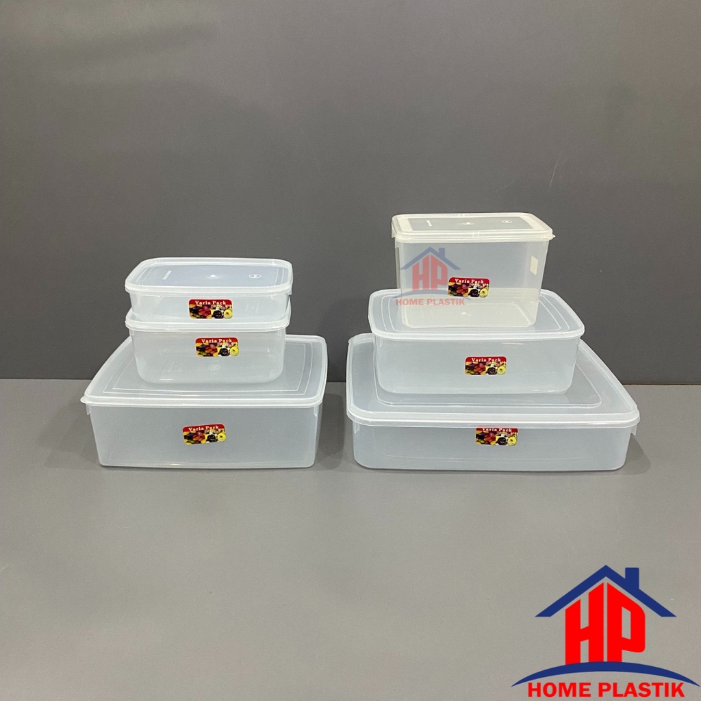 VARIA PACK - Food Box Plastik / Kotak Makan / Tempat Donat / Container  / Tempat Penyimpanan Makanan
