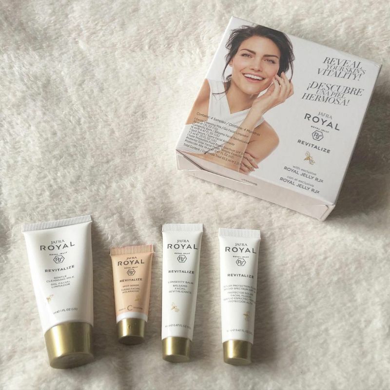 Jafra Travel Size Royal Jelly Revitalize. Skincare untuk Menghilangkan Noda Hitam, Flek Hitam, Kerut